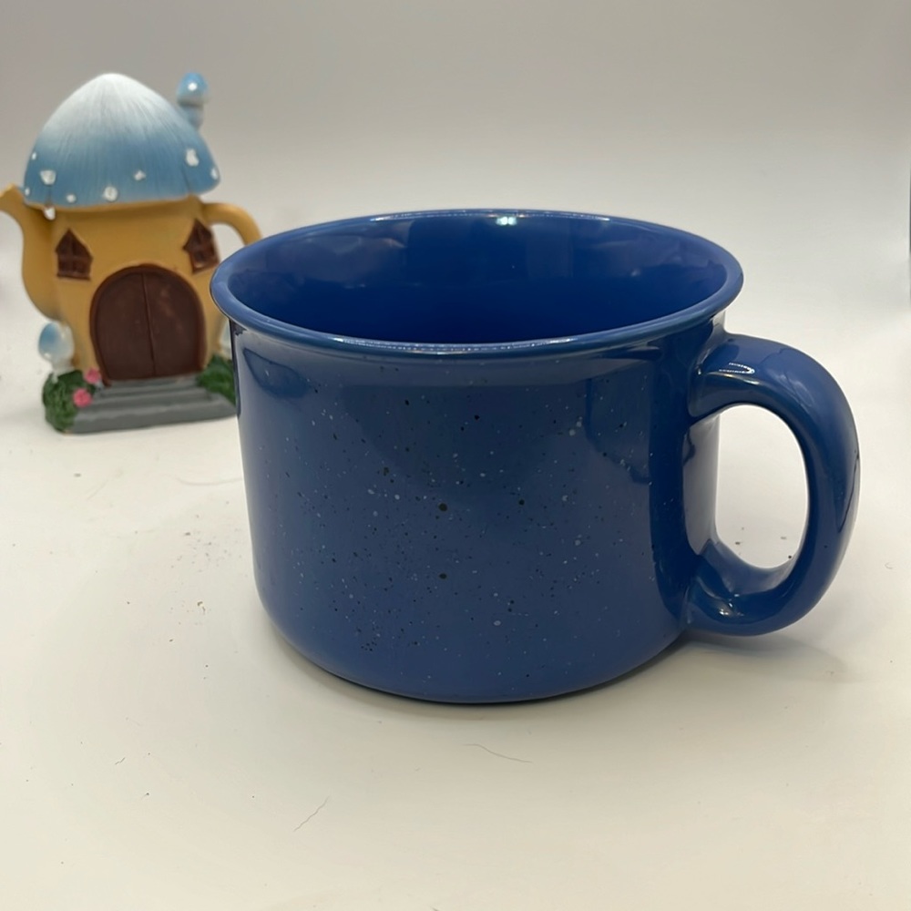 16 ounce Blue coffee mug